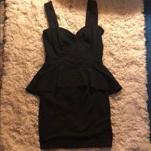 LuLu’s Black Peplum Dress